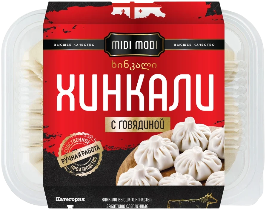 Упаковка «Хинкали с говядиной»