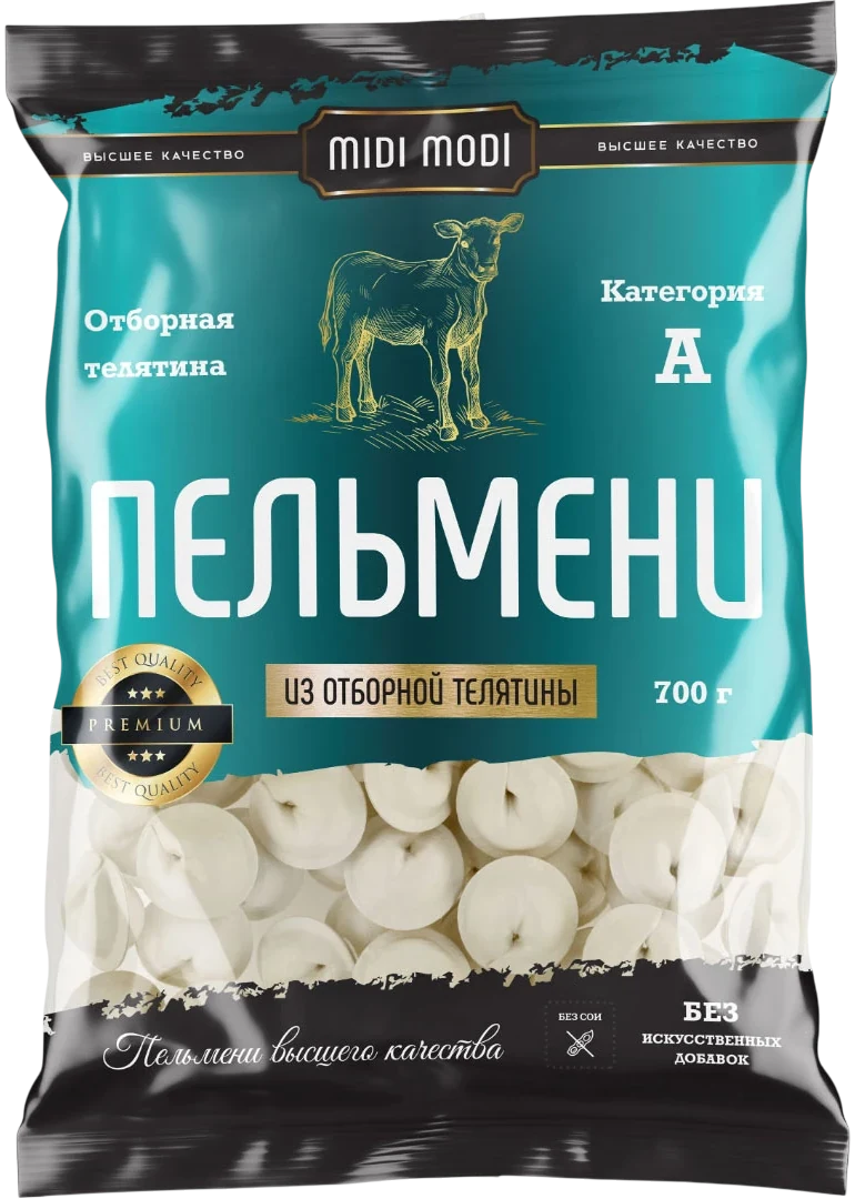 Упаковка «Пельмени из отборной телятины»