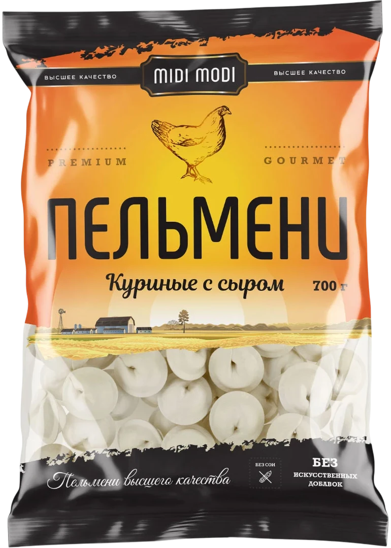 Упаковка «Пельмени куриные с сыром»