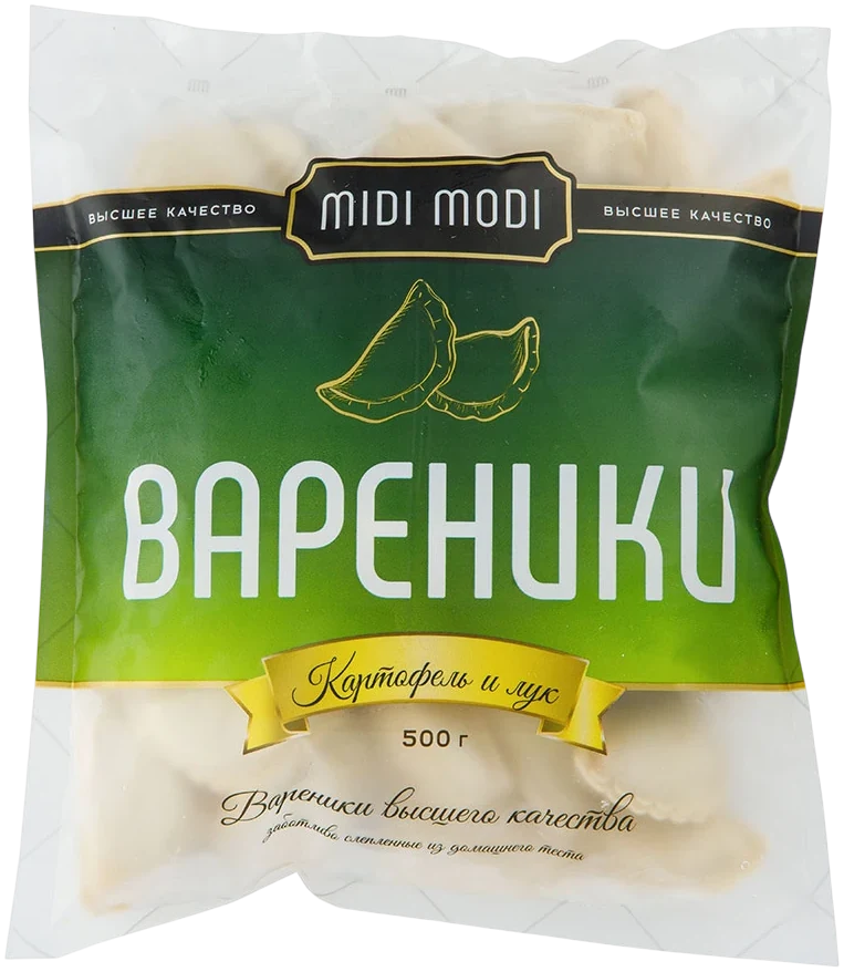 Упаковка «Вареники с картофелем и луком»